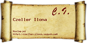 Czeller Ilona névjegykártya
